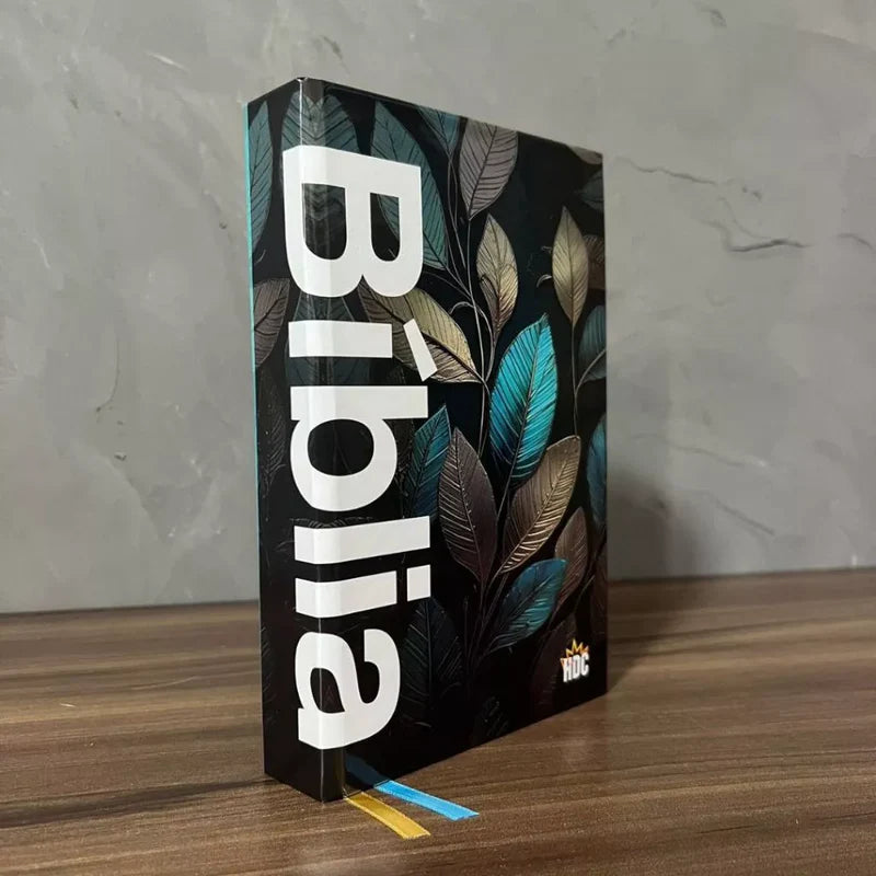 Bíblia Coração do Leão floral turquesa - detalhe 6