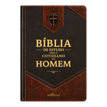 Bíblia de Estudo para o Cotidiano do Homem NAA — capa dura frontal