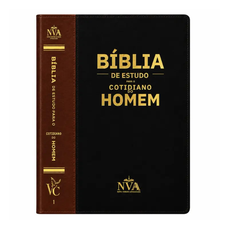 Bíblia Estudo Cotidiano do Homem - capa frontal em fundo branco
