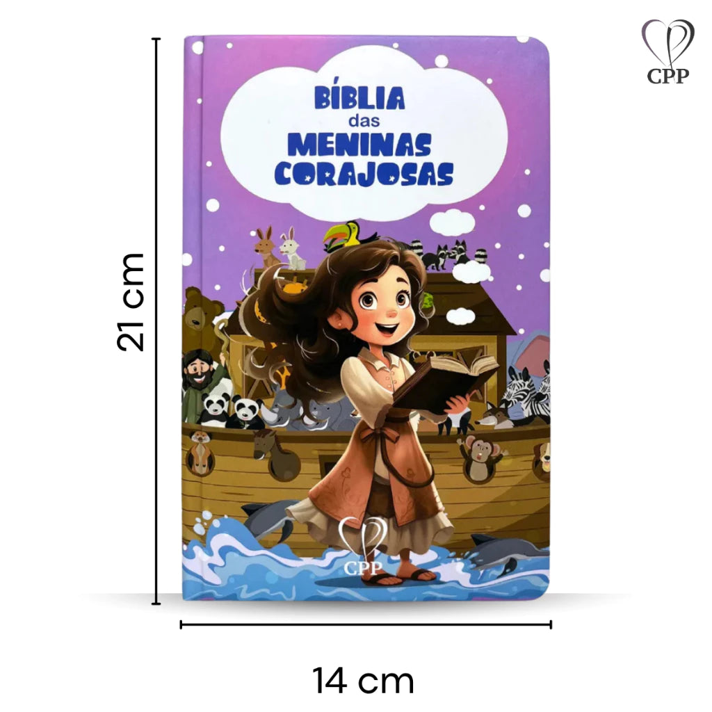 Bíblia Meninas Corajosas ARC com Harpa Lilás - imagem 1