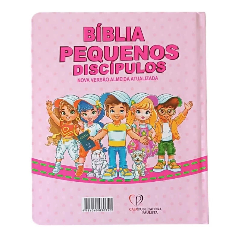 Bíblia Infantil Pequenos Discípulos Rosa - imagem 2