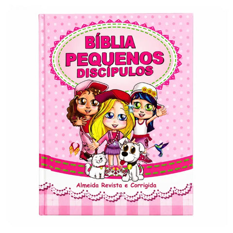 Bíblia Infantil Pequenos Discípulos - capa frontal em fundo branco