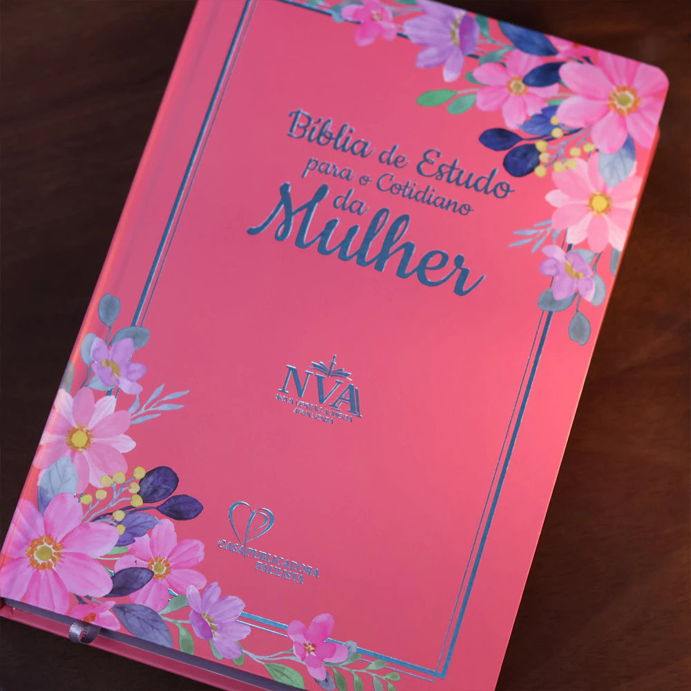 Bíblia NVA de Estudo da Mulher Rosa Intenso - imagem 3