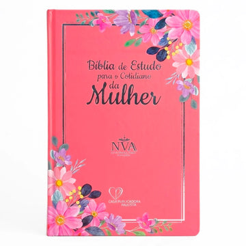 Bíblia NVA de Estudo da Mulher Rosa Intenso - imagem 2