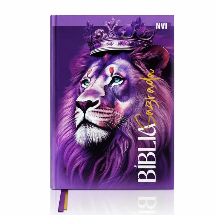 Bíblia NVI Feminina Leão Roxo - capa