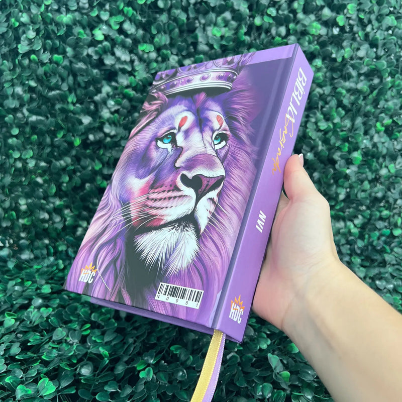Bíblia NVI Leão Roxo para presente - detalhe 6