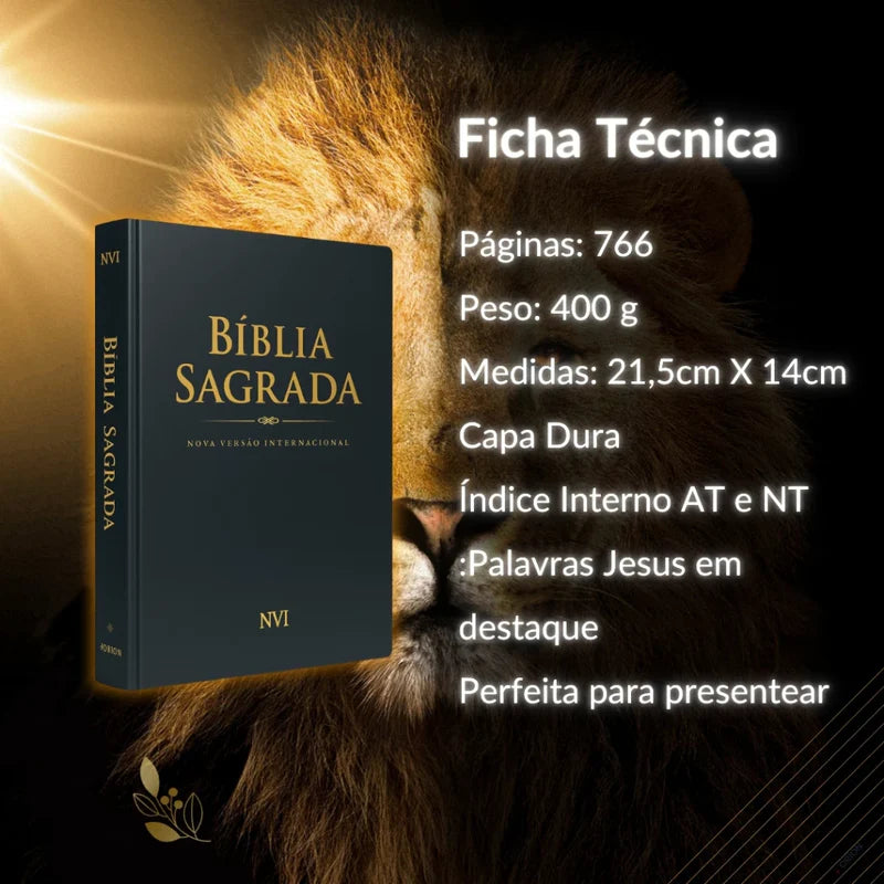 Bíblia NVI preta capa dura - detalhe 2