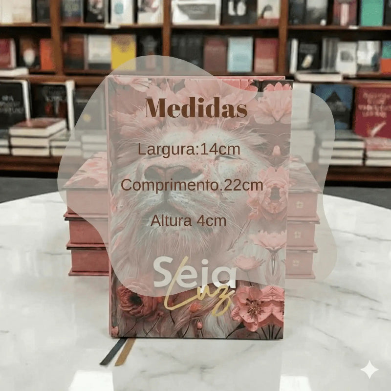 Bíblia Sagrada Feminina Capa Dura Com Harpa e Índices Versão ARC Medidas