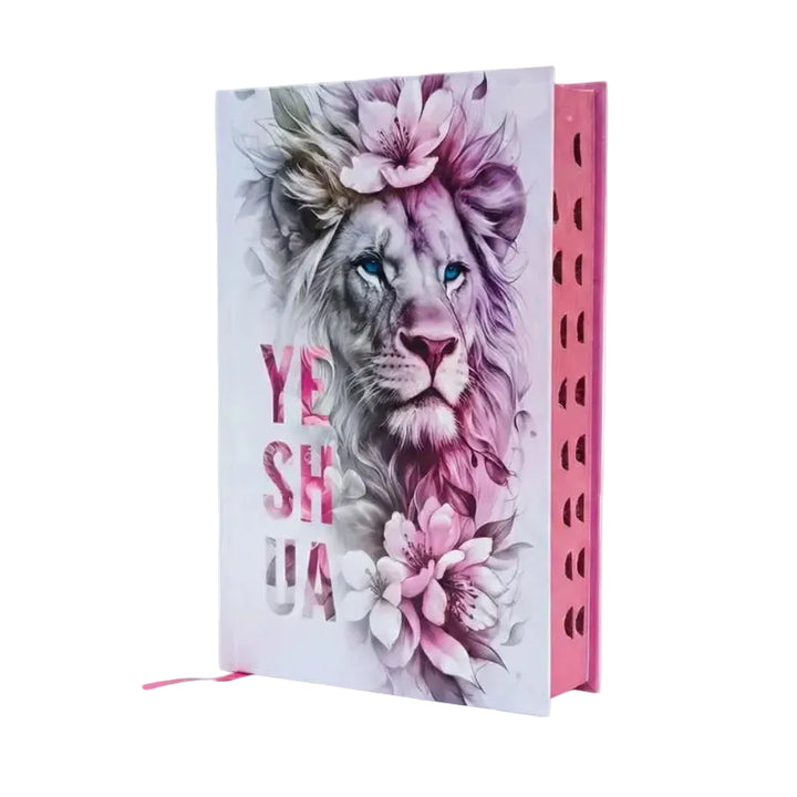 Bíblia Sagrada Feminina Evangélica Versão NVI Letra gigante Yeshua Floral com Capa Dura e Índices