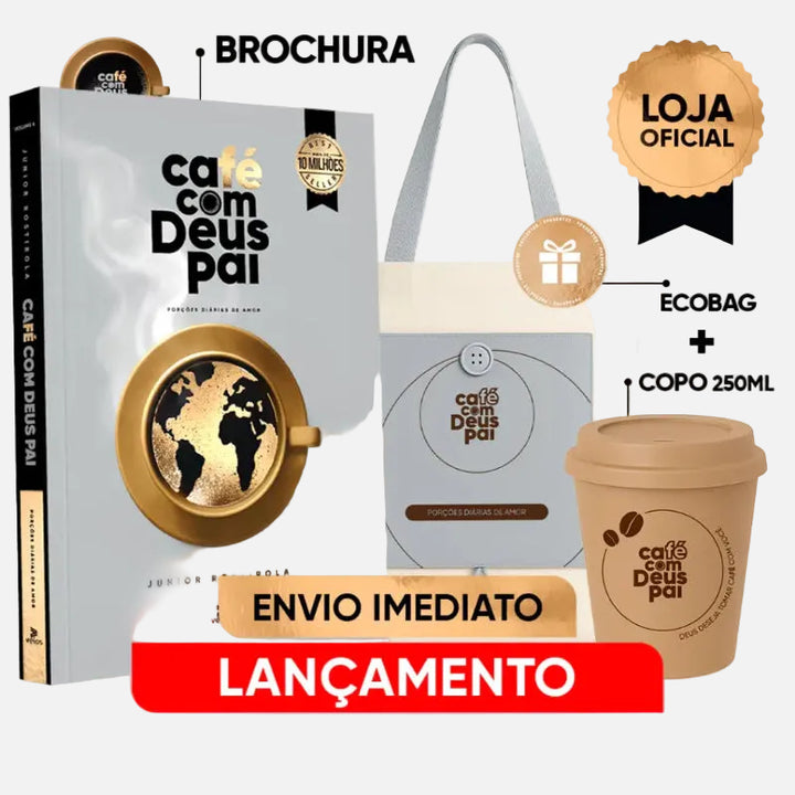 Livro Devocional Café com Deus Pai e Brindes 