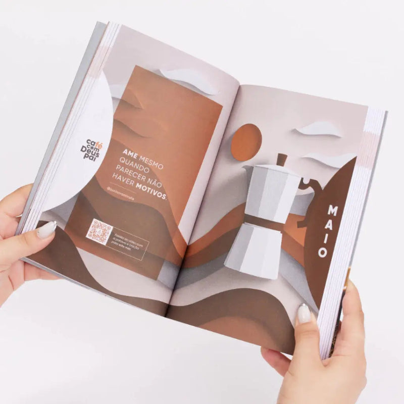 Livro Devocional Café com Deus Pai e Brindes Aberto