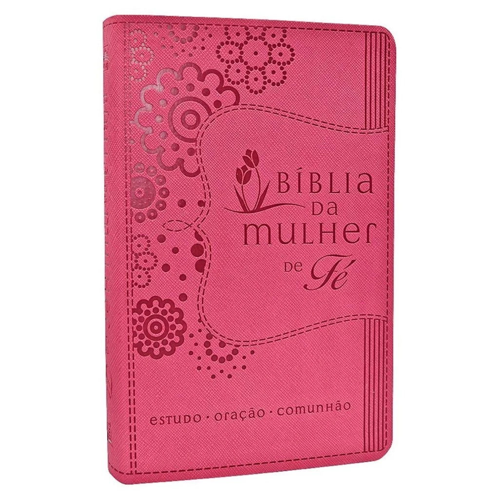 Bíblia Mulher de Fé Capa Rosa Estudo - imagem 3